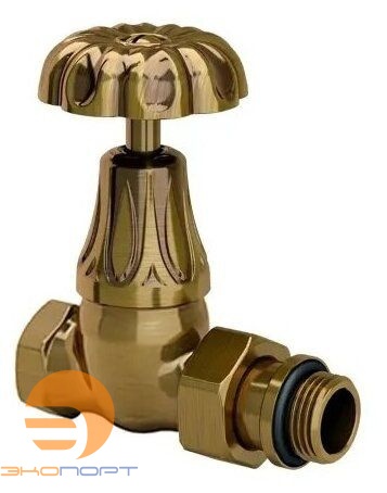 Вентиль прямой 1/2", для радиатора "ретро", цвет бронза SR Rubinetterie