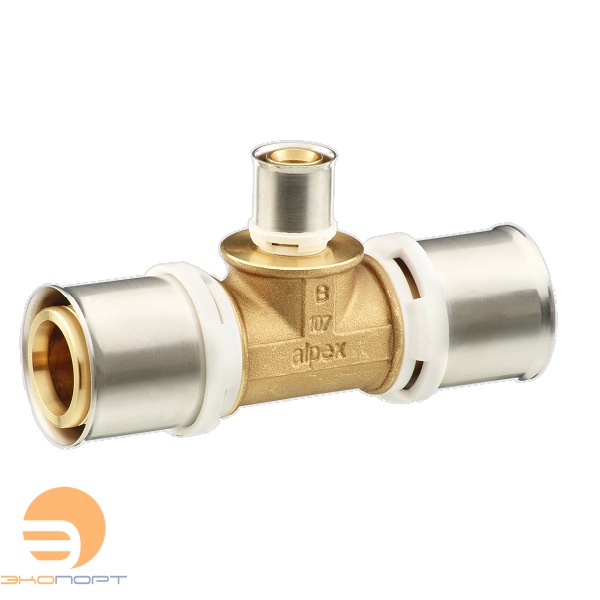 Тройник 26-20-26 латунь alpex-duo Frankische