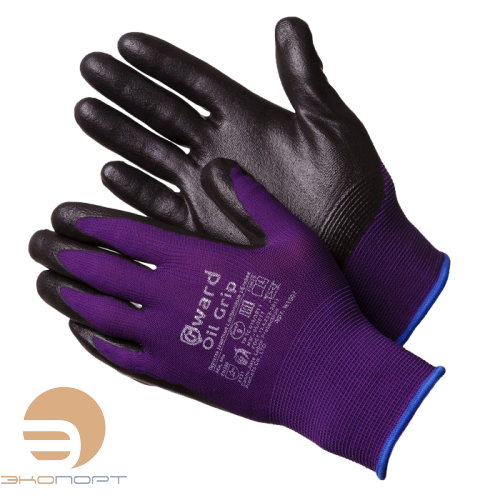 Перчатки нейлоновые со вспененным нитриловым покрытием 10 (XL) GWARD Oil Grip