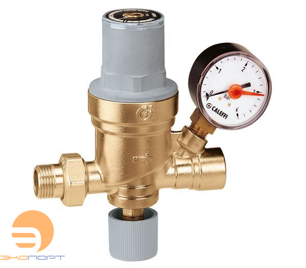 Клапан подпиточный 1/2" с отводом под манометр Caleffi