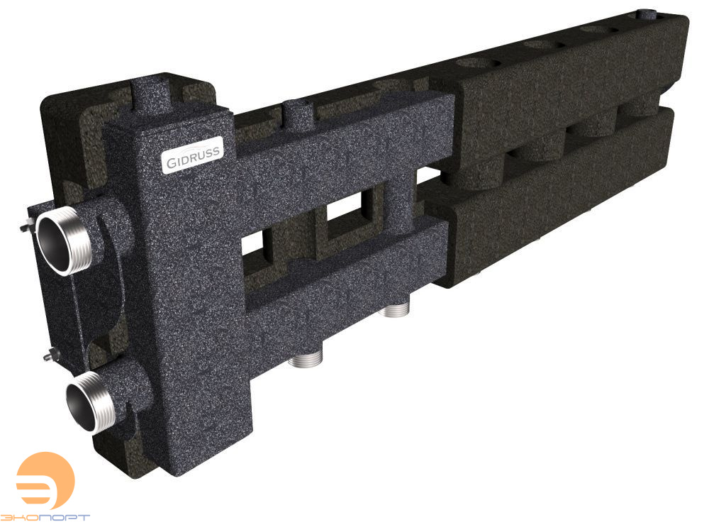 Балансировочный коллектор BM-80-4D.EPP (до 80 кВт, подкл. котла G11/4", 4 контура G1", б. к.G11/4"