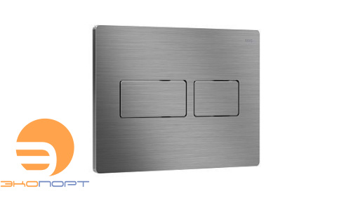 Панель двойного смыва Touch Lux (сталь сатиновая / металл), RIVO
