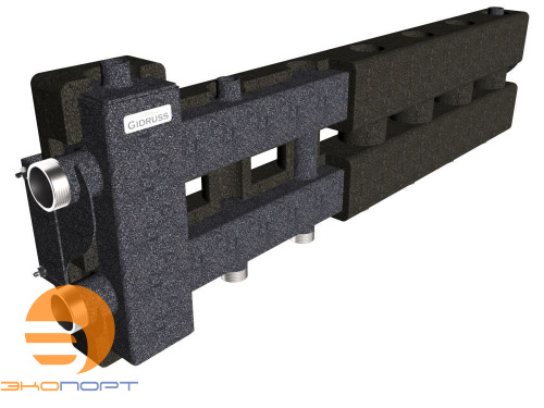 Балансировочный коллектор BM-80-4D.EPP (до 80 кВт, подкл. котла G11/4", 4 контура G1", б. к.G11/4"