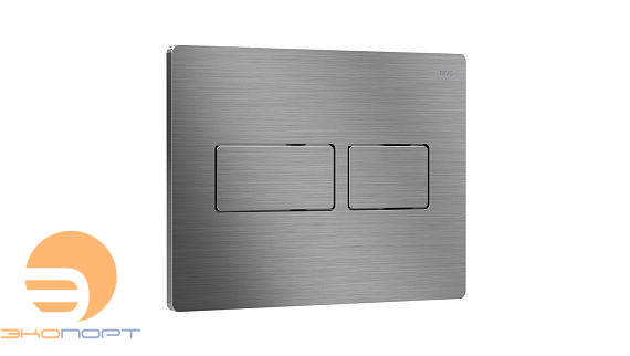 Панель двойного смыва Touch Lux (сталь сатиновая / металл), RIVO