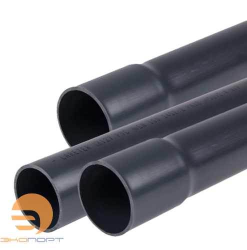 Труба PVC-U (50) PN10 (L=5 m), s=2.4мм, LARETER