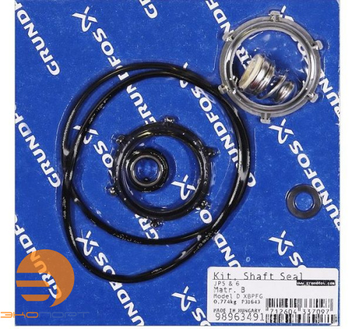 Торцевое уплотнение, Shaft seal model D XBPFG Matr. B, GRUNDFOS