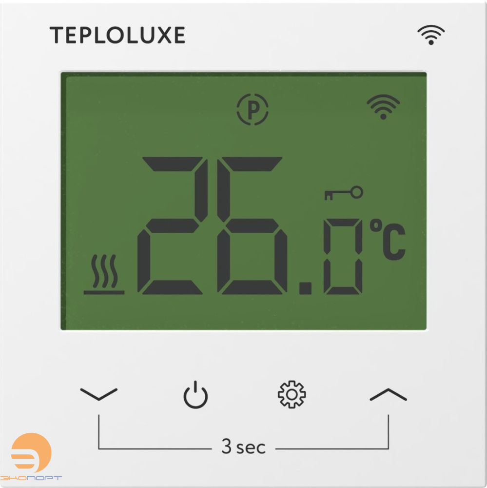 Терморегулятор электронный Pontus wi-fi белый Теплолюкс