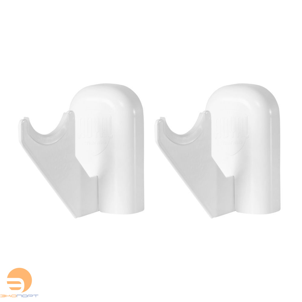 Комплект настенных регулируемых кронштейнов (2шт) Design 100, белые Royal Thermo
