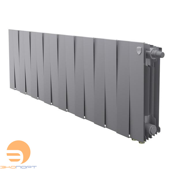 Радиатор биметаллический PianoForte Silver Satin VDR80 300/100  16 секций Royal Thermo