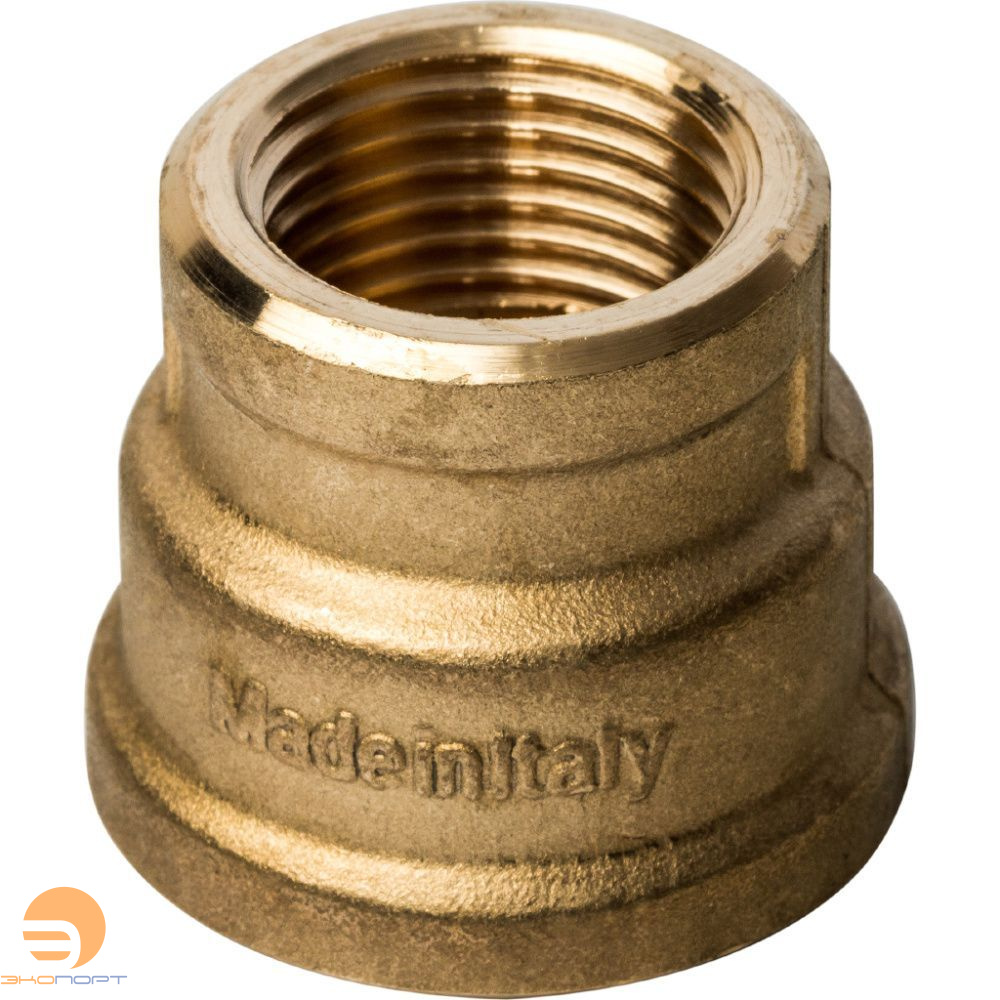 Муфта ВВ   3/4х1/2 (латунь) STOUT