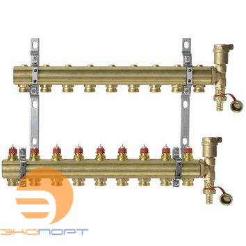 Комплект коллекторов  FHF-9 set  вент. вставки латунь 