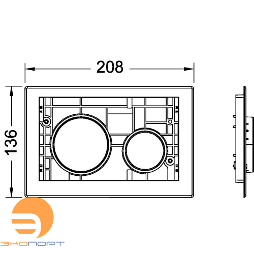 Клавиша TECEloop Modular, белый, TECE