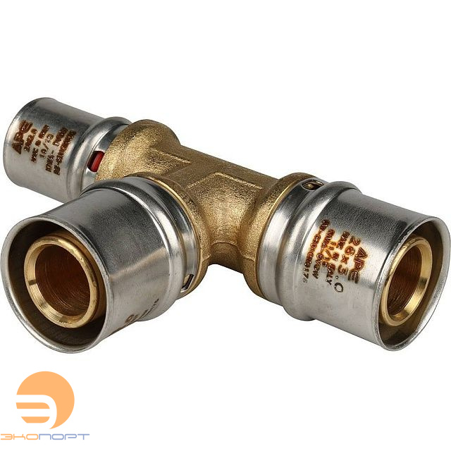 Тройник  26х26х20 латунь пресс Stout