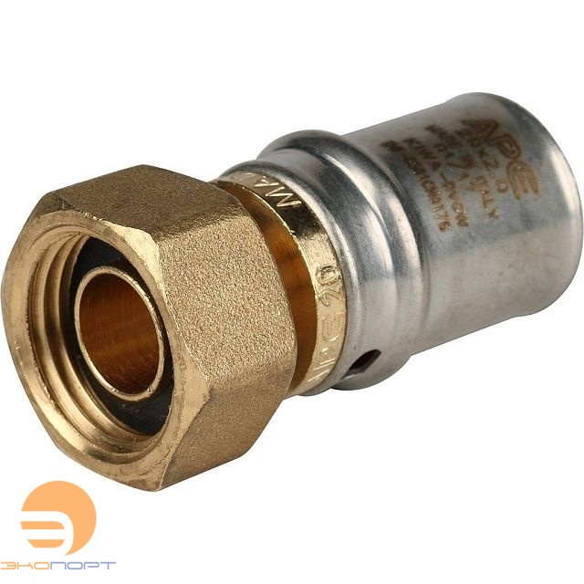 Переходник с накидной гайкой 20х1/2 пресс Stout