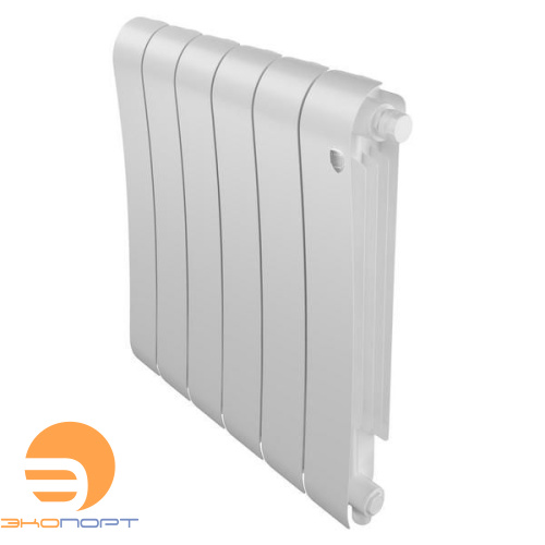 Радиатор биметаллический Infinity Bianco Traffico 500/87  6 секции VR80 (нижнее правое) белый Royal Thermo