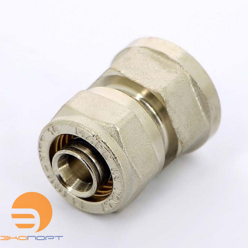 Муфта ВР 16х3/4" никелир. (обжим) Uni-Fitt Муфта ВР 16х3/4" никелир. (обжим) Uni-Fitt