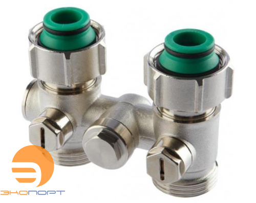 Узел нижнего подключения D2/50 прямой с б/п, 3/4х3/4 Simplex