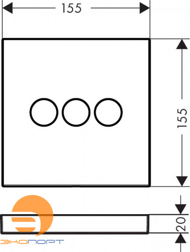 Переключатель потоков hansgrohe ShowerSelect для душа (3 потребителя), HANSGROHE