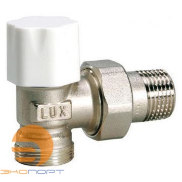 Клапан запорный угловой для стальных труб 3/4" DS 22 Luxor tekna