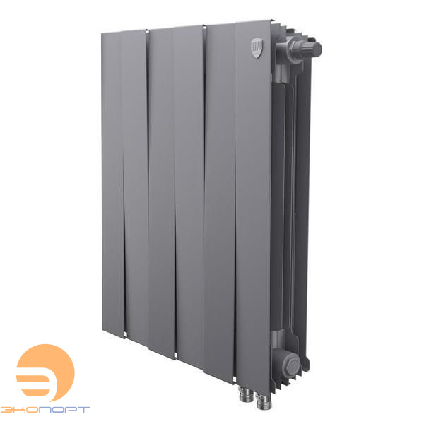 Радиатор биметаллический PianoForte Silver Satin VDR80 500/100   6 секции Royal Thermo
