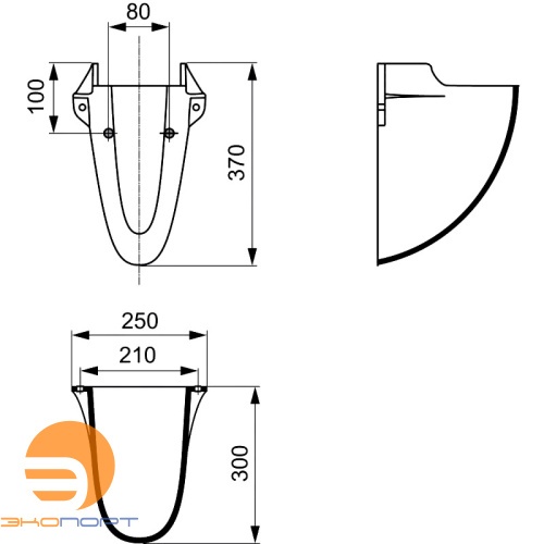 Полуколонна Oceane, IDEAL STANDARD