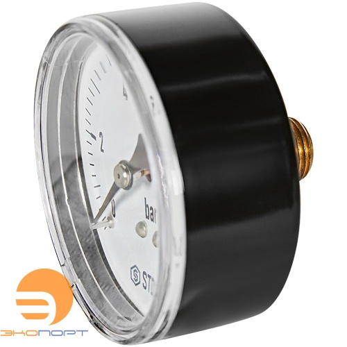 Манометр аксиальный. Корпус Dn 63 мм 1/4 , 0...10 бар, кл.2.5 STOUT 