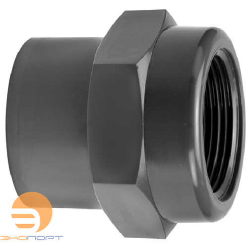 Муфта переходная PN 16 (50/63х2") вн.р. - PVC-U