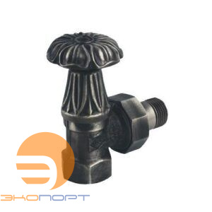 Вентиль латунный Artistic 1/2'F угловой верхний, Антрацит, Carlo Poletti 