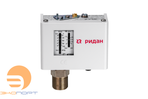 Реле давления KPI 35R, (-0,2...8 бар), (диф. 0,4…1,5 бар), G 1/2, Ридан