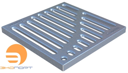 Решетка водоприемная к дождеприемнику Basic PB-28.28 штампов. стал. оцинк. "вершина"