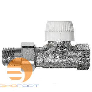 Термоклапан со вставкой типа V (с преднастр.) DN20 3/4" прямой PN10, kvs0,72 (бел.) HONEYWELL