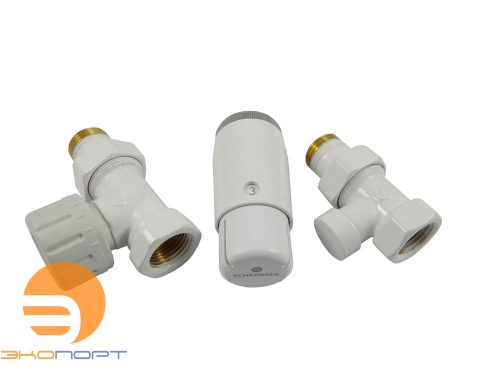 Комплект проходной БЕЛЫЙ DN15 GZ1/2 x GW1/2 с головкой MINI M30x1,5 Standard Mini Schlosser