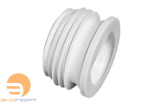 Труба фановая прямая, с манжетой, L70мм, вход 85-95мм, выход вн. 4"/110мм McAlpine