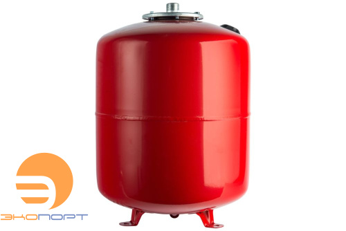 Бак расширительный на отопление 50 л, с опорными стойками и сменной мембраной, G1", красный, STOUT
