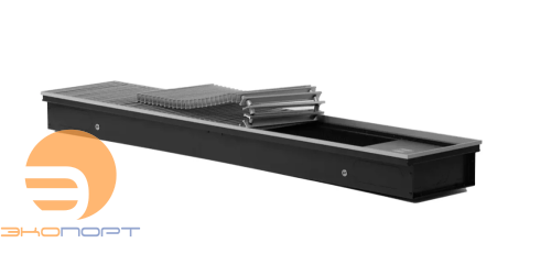 Конвектор внутрипольный с естест.конвекцией  PCN 200x80x1700 (решетка серебро), K\RR.10 Primoclima