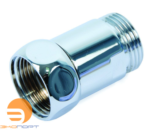 Сгон прямой (американка) для полотенцесушителя 1 х 1 ВН ХРОМ SMART