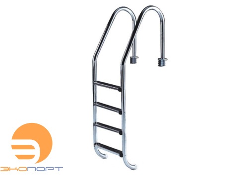 Лестница 4 ступени (ш.б.) LUXE AISI-304, SL-Series