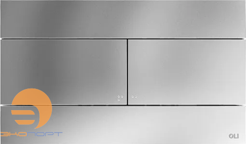 Панель механическая двойная OLI Slim, пластик хром глянцевый