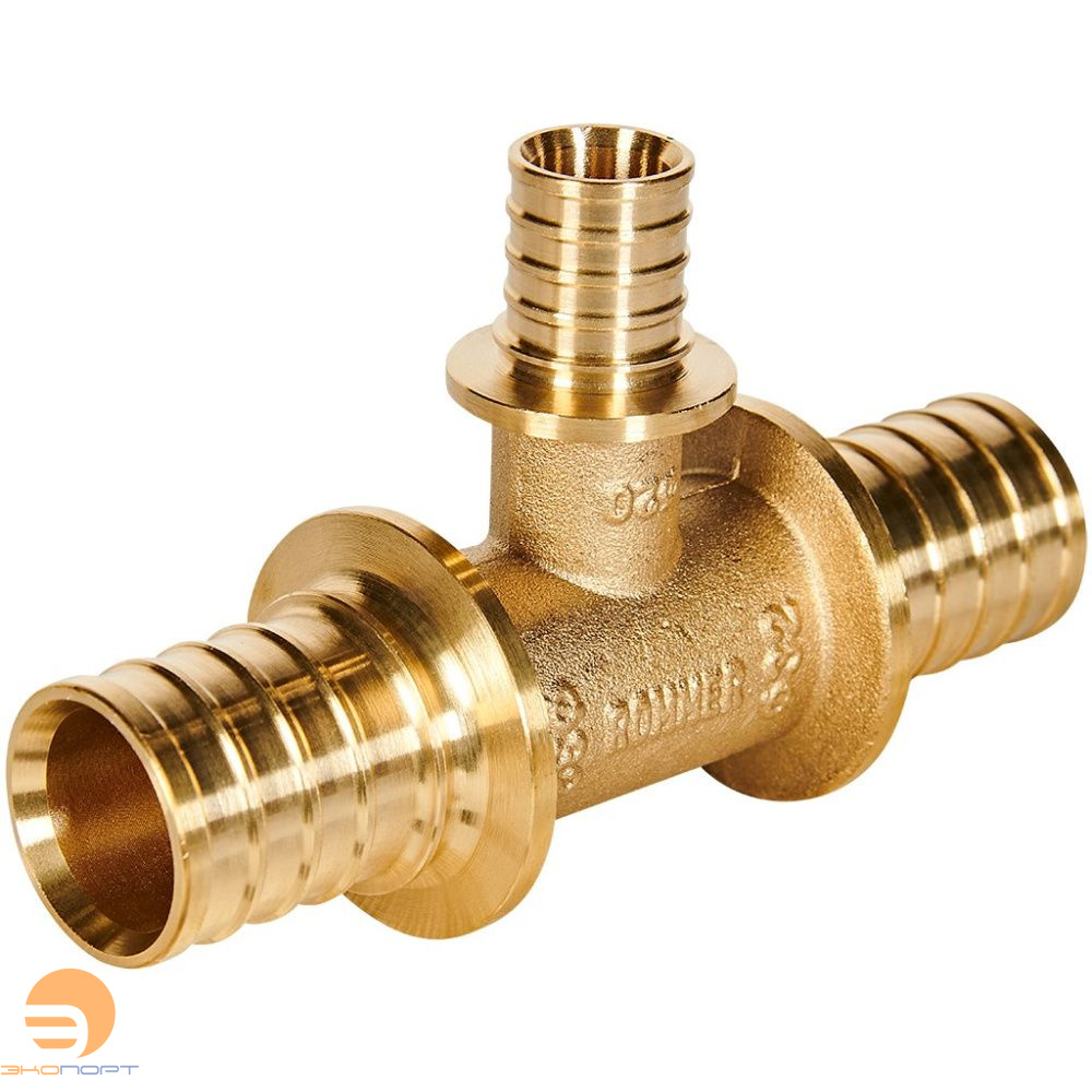 Тройник переходной 32-20-32 латунь Rommer