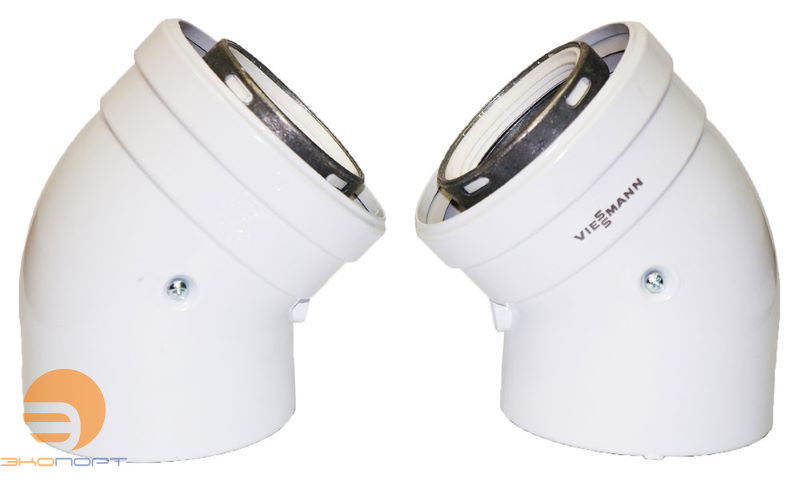 Колено LAS 45° D=80/125 (2 шт) VIESSMANN