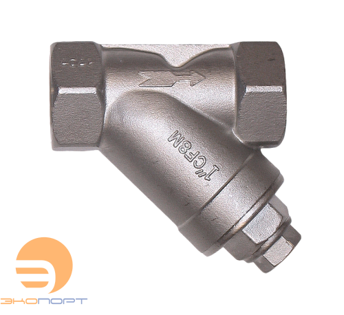 Фильтр сетчатый резьбовой IS30.04.0,60.015.40.Р/Р Ду15, Ру40, размер ячейки - 0,6 мм, нерж. сталь