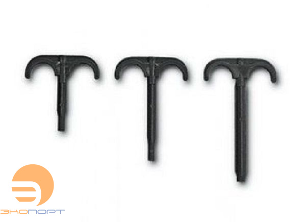 Крюк полиамидный белый для труб двойной 12-20/12-26 L=80 Ду 10 мм KAN-therm