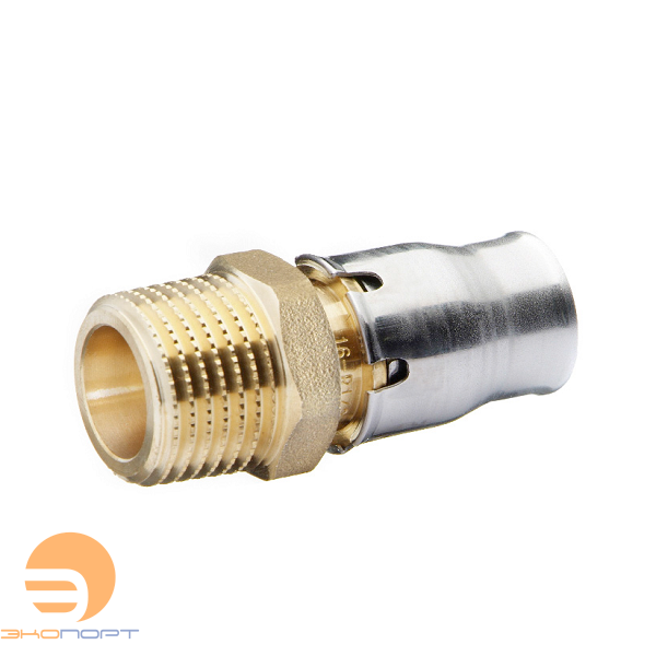 Муфта соединительная, НР 16х1/2" латунь, alpex-plus, Frankische