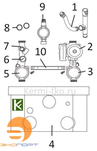 Группа подключения насоса для GB162-70/85/100 V2
