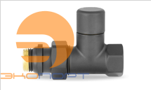 Клапан радиаторный запорный 1/2 прямой черный Varmega