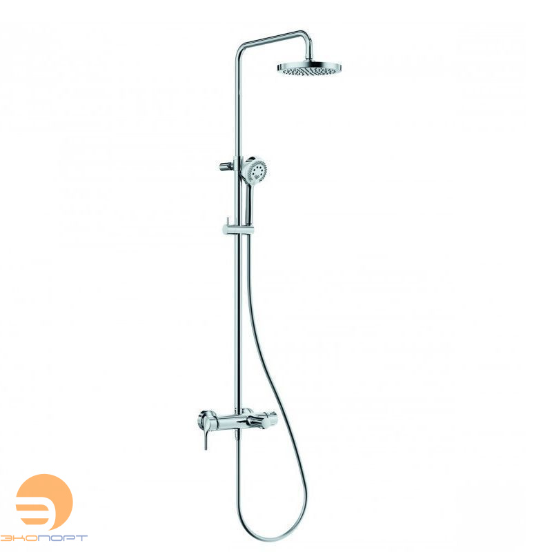 Душевая система для ванны 200/80 мм, Kludi Logo, хром