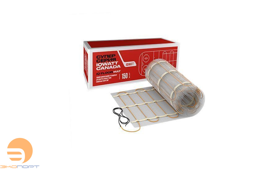 Мат электрический IQ FLOOR MAT - 12,0 (0,5х24) 150Вт/м2 (мощность секции 1800 Вт)