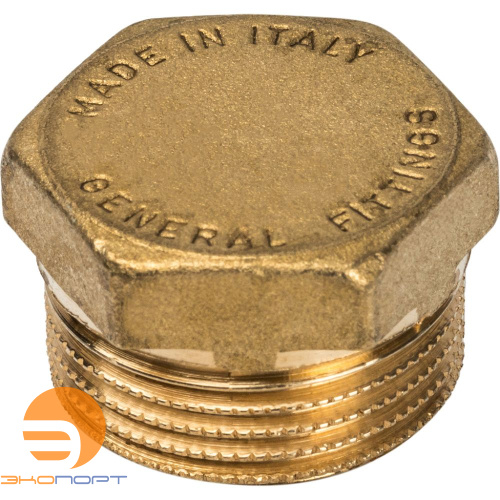 Заглушка НР  3/4 (латунь) STOUT
