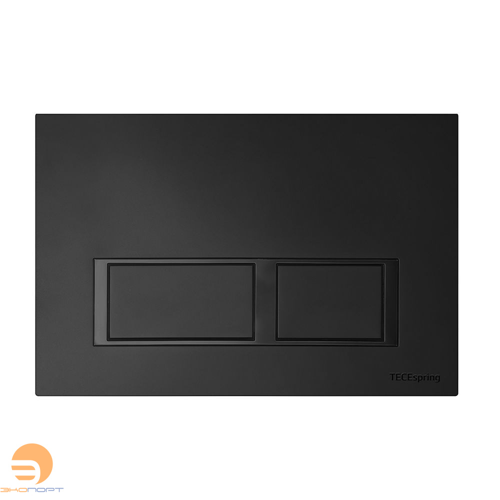 Панель смыва TECEspring V (прямоугольные клавиши) пластик, черный матовый