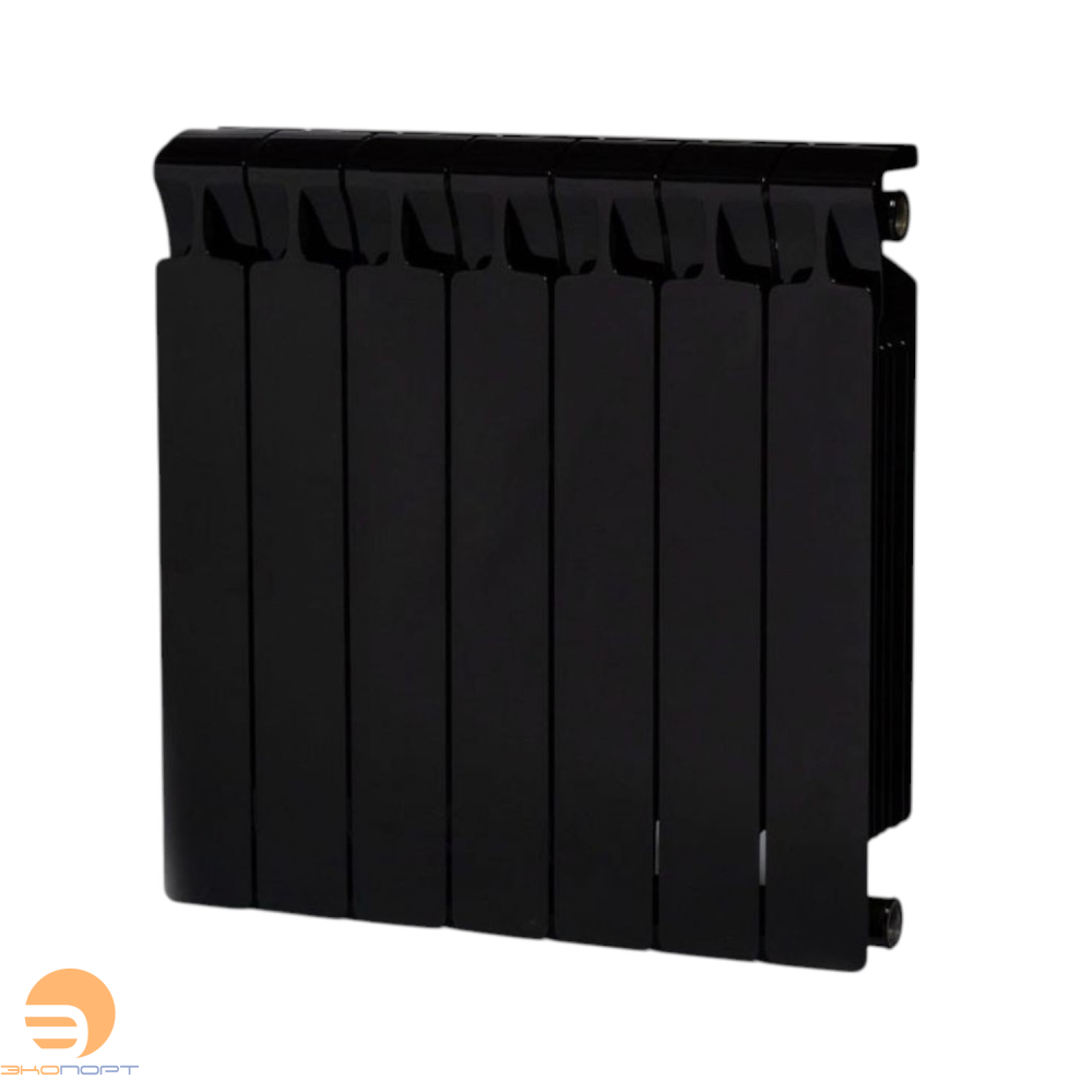 Радиатор биметаллический Monolit Ventil 500/100  7 секции (MVR) нижнее справа Антрацит Rifar